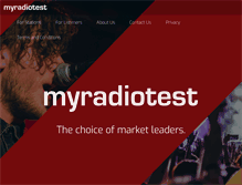 Tablet Screenshot of myradiotest.com